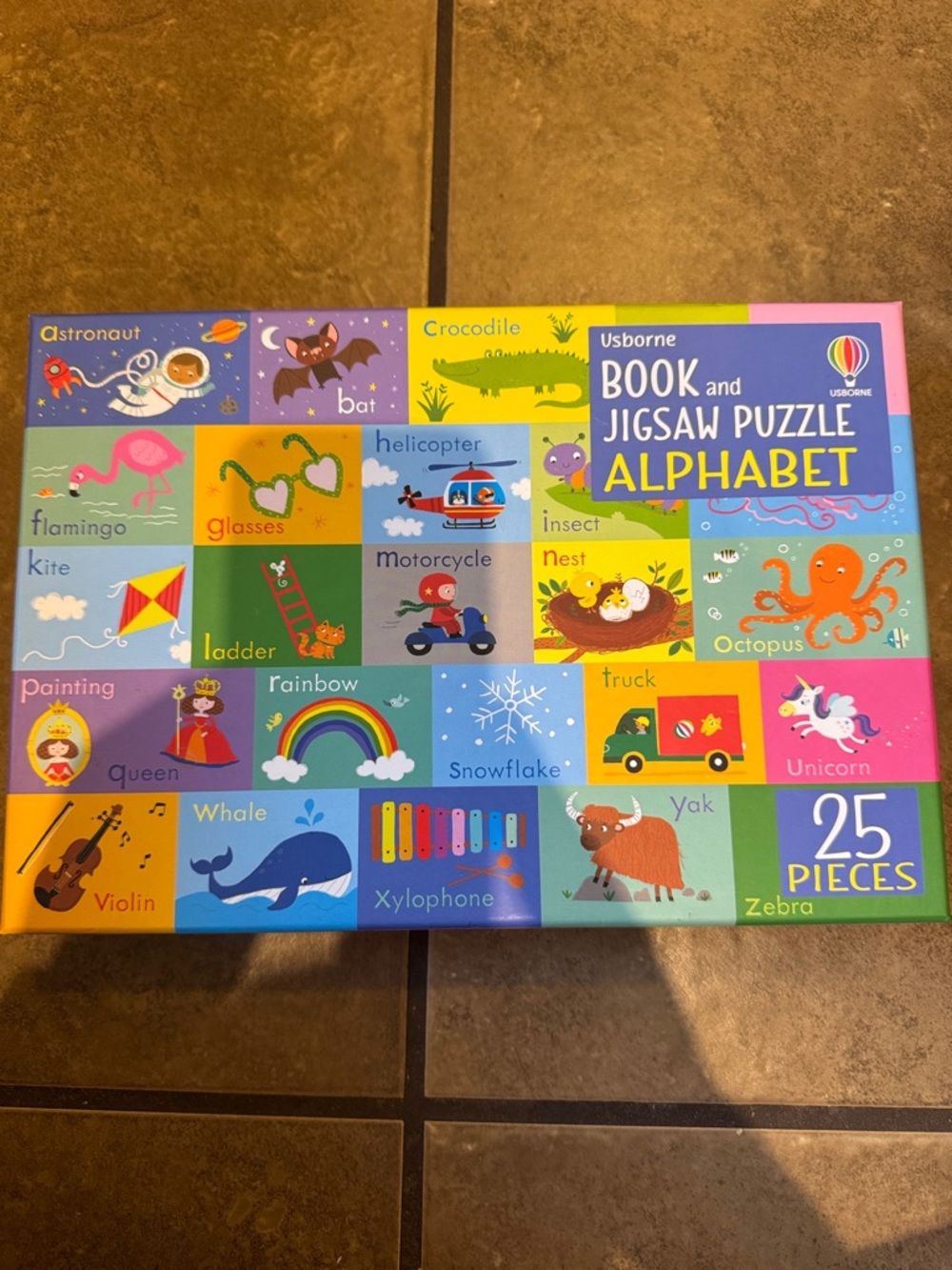 Born Book and Jigsaw Puzzle Alphabet - Colorful Kids Puzzle